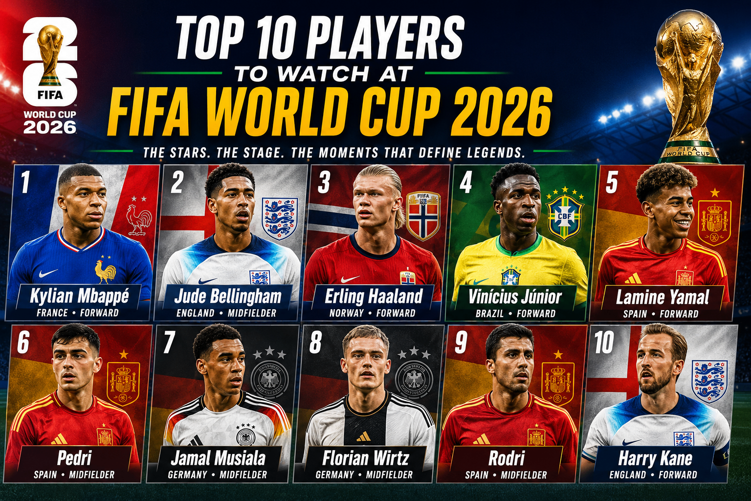 FIFA World Cup 2026: Top Players to Watch This Summer